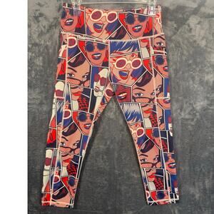 CVG Constantly Varied Gear Pop Art Comic  Book Squat-Proof Leggings Women’s Med